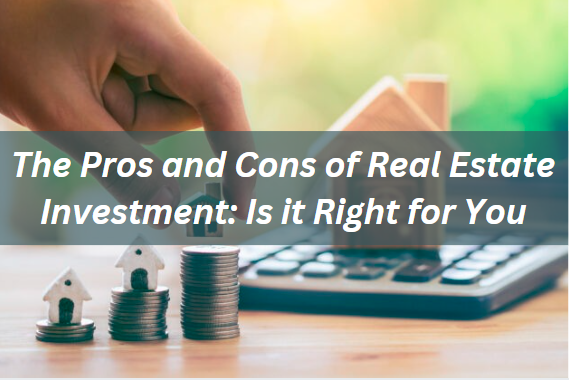 The Pros and Cons of Real Estate Investment: Is It Right for You? Real estate investment is a popular strategy for building wealth and achieving financial independence. It offers a range of opportunities, from purchasing rental properties to investing in commercial real estate or real estate investment trusts (REITs). However, like any investment, real estate comes with its own set of advantages and challenges. This article explores the pros and cons of real estate investment to help you determine if it’s the right choice for you. The Pros of Real Estate Investment 1. Potential for Passive Income One of the main attractions of real estate investment is the potential for generating passive income. Rental properties can provide a steady stream of income through monthly rent payments, which can supplement or replace your primary income. This passive income can be particularly valuable for achieving financial stability and building wealth over time. 2. Property Appreciation Real estate properties generally appreciate in value over the long term. While the real estate market can experience fluctuations, properties tend to increase in value due to factors such as economic growth, demand for housing, and improvements made to the property. This appreciation can lead to substantial capital gains when you sell the property. 3. Tax Benefits Real estate investors can benefit from various tax advantages, including: Depreciation Deductions: You can deduct the cost of the property’s depreciation over time, which can reduce your taxable income. Mortgage Interest Deduction: Interest paid on a mortgage for a rental property is tax-deductible. Property Expenses: Costs related to property management, repairs, and maintenance can be deducted from your rental income. 4. Leverage Real estate allows investors to use leverage, meaning you can finance a property with a relatively small down payment and borrow the rest. This leverage can amplify your returns on investment, as you only need to invest a portion of the property’s value while benefiting from the entire property’s appreciation and rental income. 5. Diversification Real estate can be a valuable addition to your investment portfolio, providing diversification beyond traditional assets such as stocks and bonds. Diversification helps spread risk and can enhance the overall stability of your investment portfolio. 6. Control and Tangibility Unlike stocks or bonds, real estate investments offer a tangible asset you can see and manage. As a property owner, you have control over various aspects of the investment, including property management, renovations, and rental pricing. This hands-on approach can be appealing to investors who prefer direct involvement in their investments. The Cons of Real Estate Investment 1. High Initial Capital Requirement Real estate investments typically require a substantial initial capital outlay. This includes the down payment, closing costs, and potential renovation expenses. For many investors, coming up with this amount of money can be a significant barrier to entry. 2. Ongoing Costs and Responsibilities Owning real estate comes with ongoing costs and responsibilities, such as: Property Maintenance: Regular upkeep and repairs are necessary to maintain the property’s value and appeal. Property Management: If you don’t manage the property yourself, you’ll need to hire a property management company, which can be costly. Insurance and Taxes: Property insurance and property taxes are recurring expenses that need to be factored into your investment strategy. 3. Market Fluctuations The real estate market is subject to fluctuations based on economic conditions, interest rates, and local market trends. While real estate generally appreciates over time, there can be periods of market downturns that affect property values and rental income. 4. Liquidity Concerns Real estate is not a liquid asset, meaning it can take time to sell a property and convert it into cash. Unlike stocks, which can be sold quickly, selling real estate can involve a lengthy process, including finding a buyer, negotiating terms, and closing the sale. 5. Tenant Issues If you invest in rental properties, you may encounter tenant-related issues such as late payments, property damage, or disputes. Managing tenants requires time, effort, and patience. Additionally, vacancy periods can impact your rental income. 6. Economic and Regulatory Risks Real estate investments are subject to economic and regulatory risks, including changes in interest rates, property market regulations, and zoning laws. These factors can impact property values and rental income, making it important to stay informed and adapt to changing conditions. Is Real Estate Investment Right for You? Determining if real estate investment is right for you depends on several factors: 1. Financial Situation Evaluate your financial health, including your ability to make a significant initial investment and cover ongoing expenses. Ensure you have a stable income, a good credit score, and sufficient savings for emergencies. 2. Investment Goals Consider your investment goals, such as generating passive income, achieving long-term capital gains, or diversifying your portfolio. Align your real estate investment strategy with these goals. 3. Risk Tolerance Assess your risk tolerance and willingness to handle potential market fluctuations, tenant issues, and property management responsibilities. Real estate can offer stability but also comes with inherent risks. 4. Time Commitment Real estate investment requires time and effort, whether for property management, market research, or handling tenant issues. Evaluate how much time you can realistically dedicate to managing your investment. 5. Knowledge and Expertise Gain knowledge about the real estate market, property valuation, and investment strategies. Consider seeking advice from real estate professionals or financial advisors to make informed decisions. Conclusion Real estate investment offers numerous benefits, including passive income, property appreciation, tax advantages, and diversification. However, it also comes with challenges such as high initial costs, ongoing responsibilities, market fluctuations, and liquidity concerns. By carefully evaluating your financial situation, investment goals, risk tolerance, and time commitment, you can determine if real estate investment is the right choice for you. Whether you’re considering purchasing rental properties, investing in commercial real estate, or exploring REITs, understanding the pros and cons of real estate investment will help you make informed decisions and achieve your financial objectives.